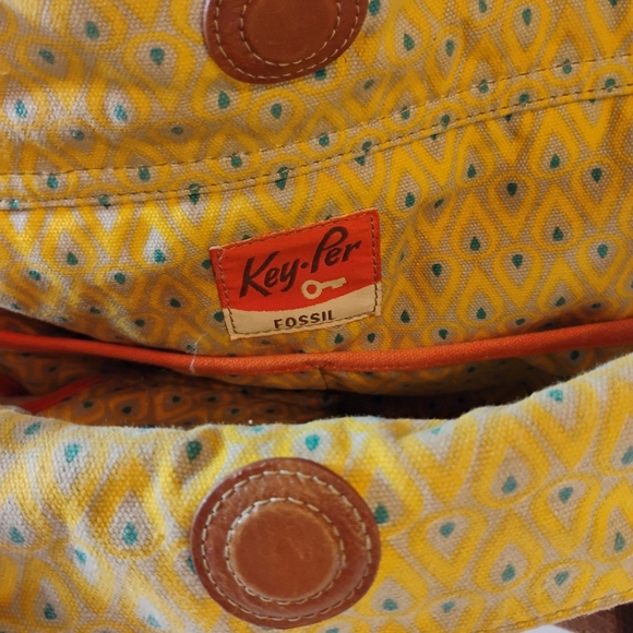 Fossil Key Per City Birds Fabric/Canvas Purse - Picture 7 of 16